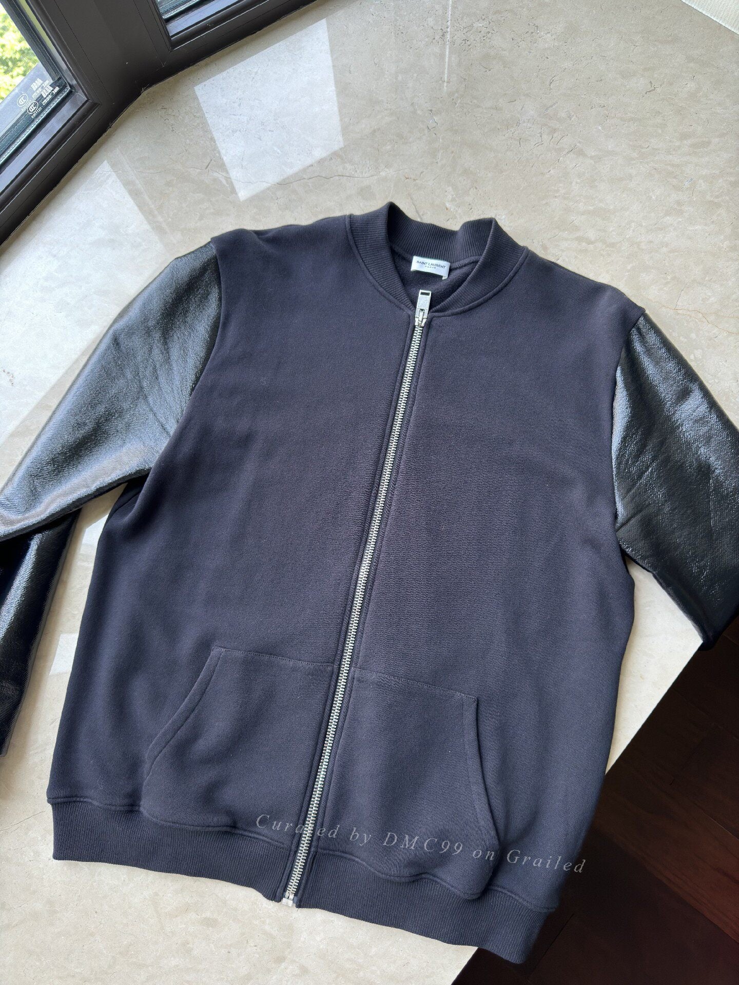 YSL Men's Patchwork Baseball Jacket