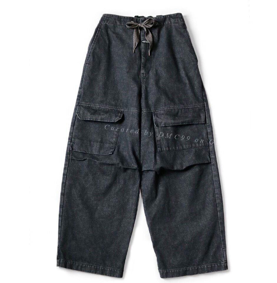 Kapital Large Pocket Drawstring Jeans Unisex