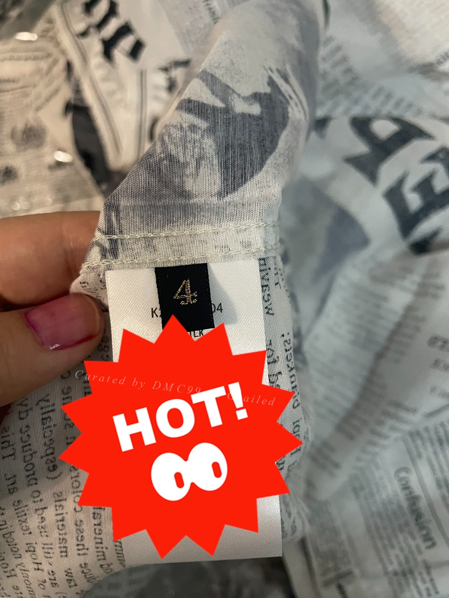 KAPITAL 23SS Pueblo Newspaper Silk Aloha Shirt
