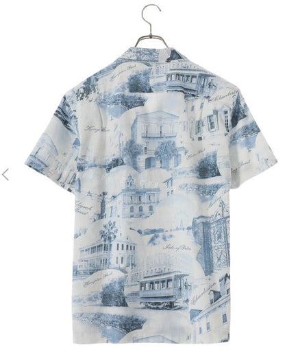 BEAMS PLUS/RRL Men's Printed Short-Sleeve Shirt