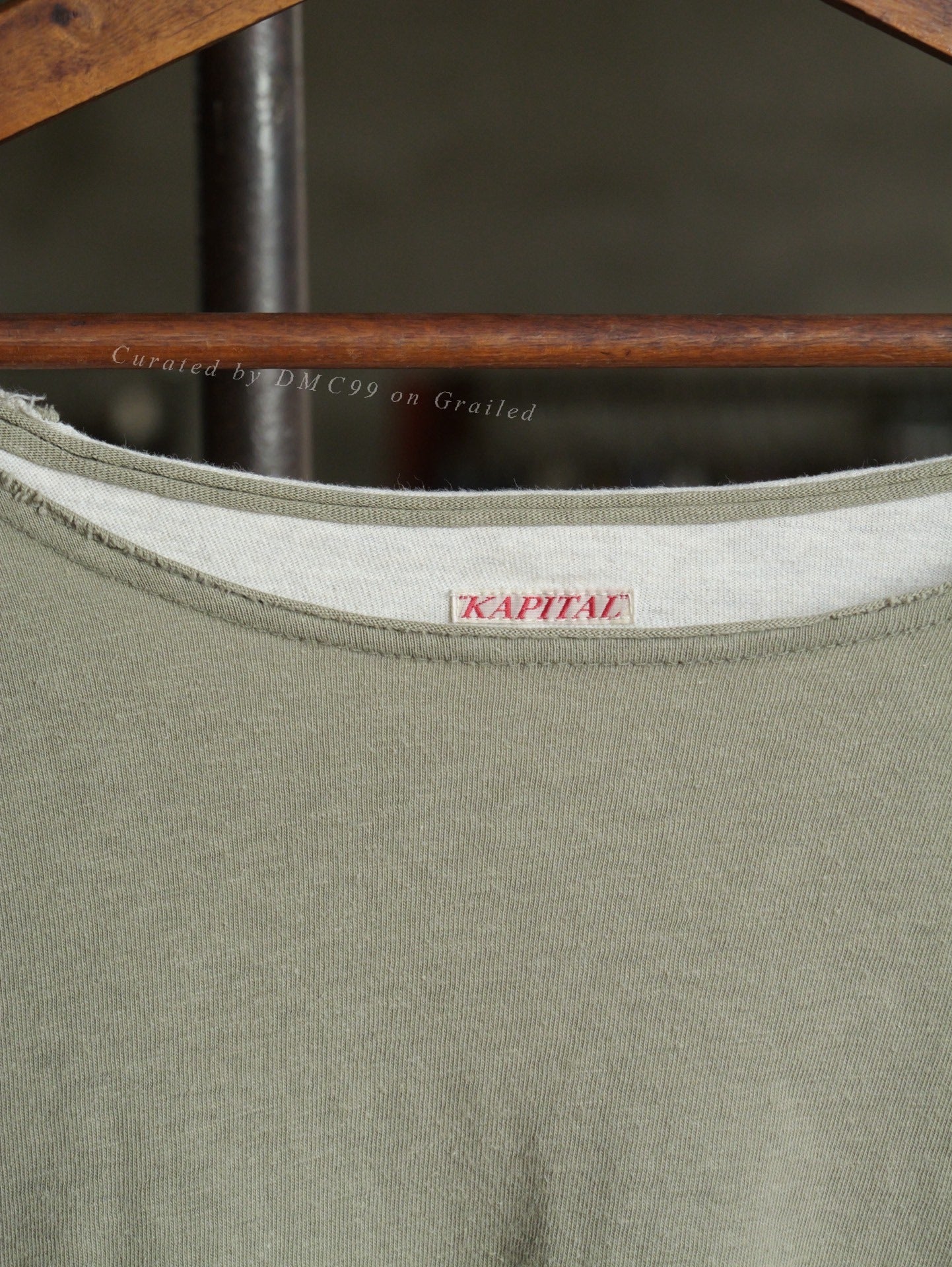 Kapital 3/4 Sleeve Colorblock Totem Embroidery Top