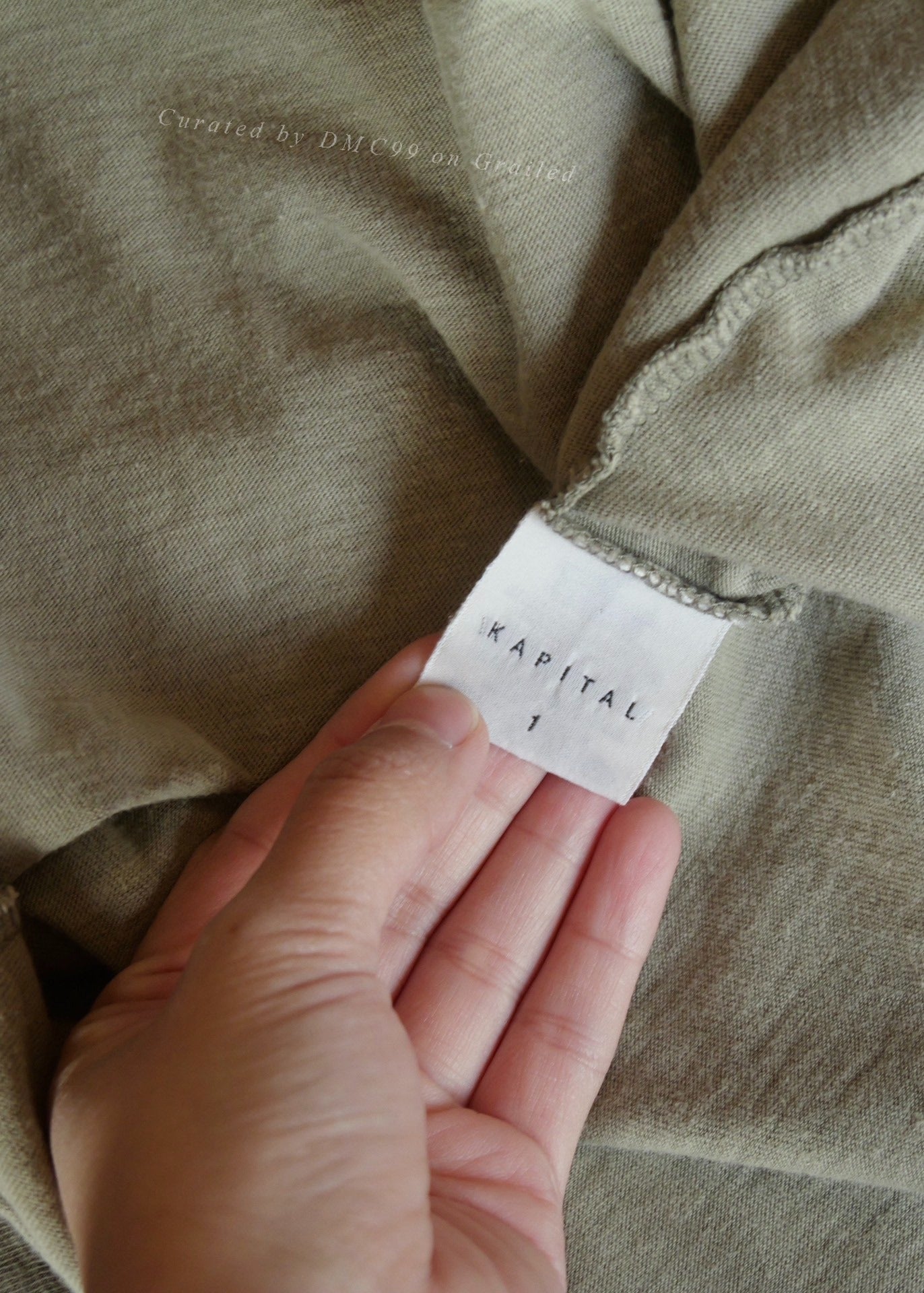 Kapital 3/4 Sleeve Colorblock Totem Embroidery Top
