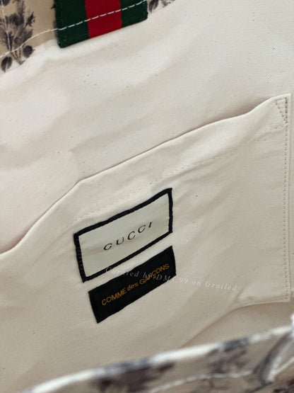 CDG x Gucci Limited Print Tote Bag