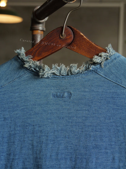 Kapital Indigo Dyed Frayed Top