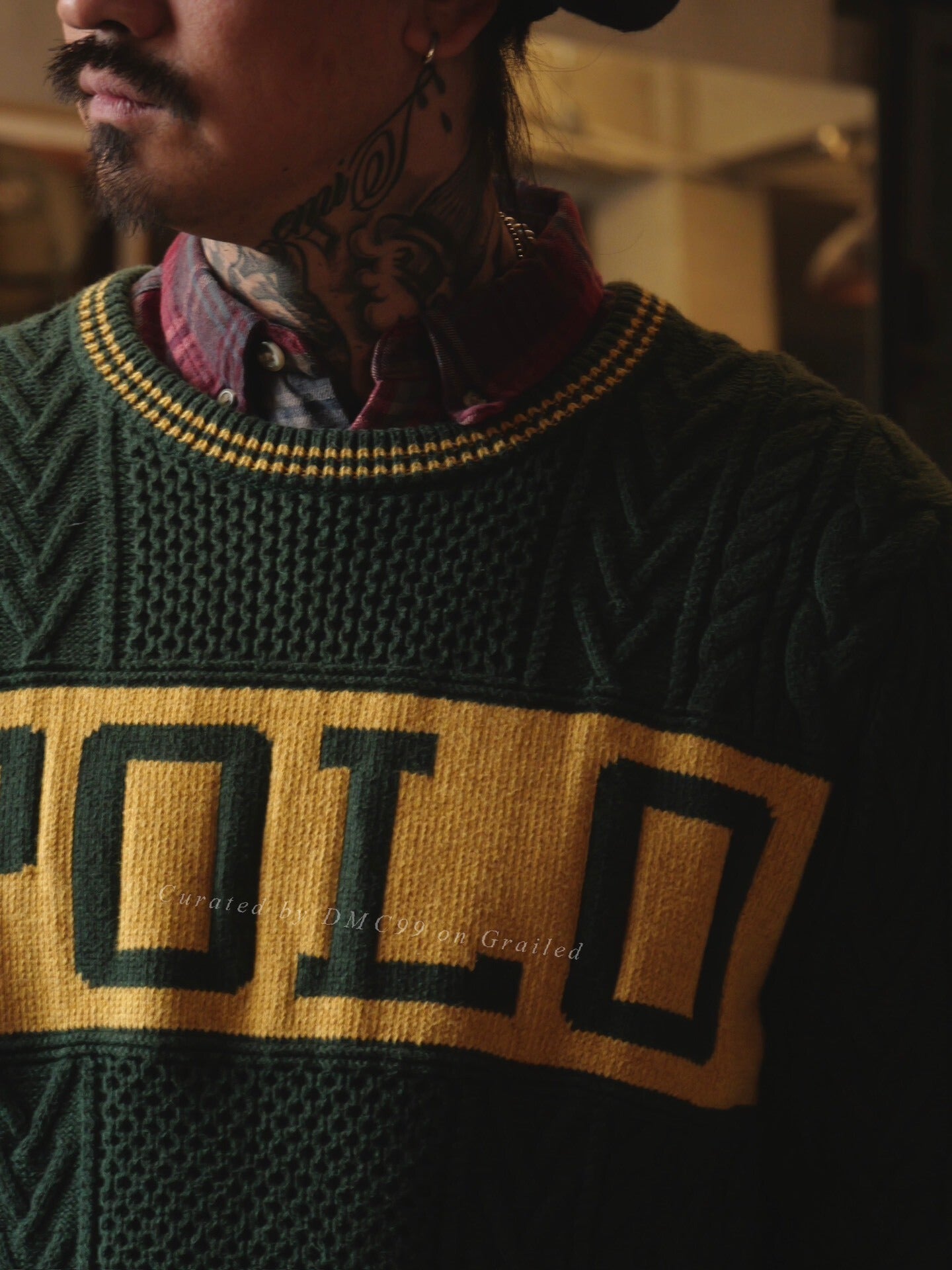 Ralph Lauren Chunky Knit Colorblock Crewneck Sweater