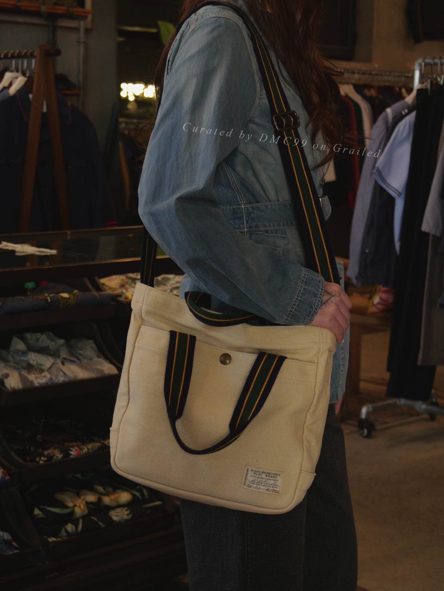 Ralph Lauren IVY Style Canvas Bag