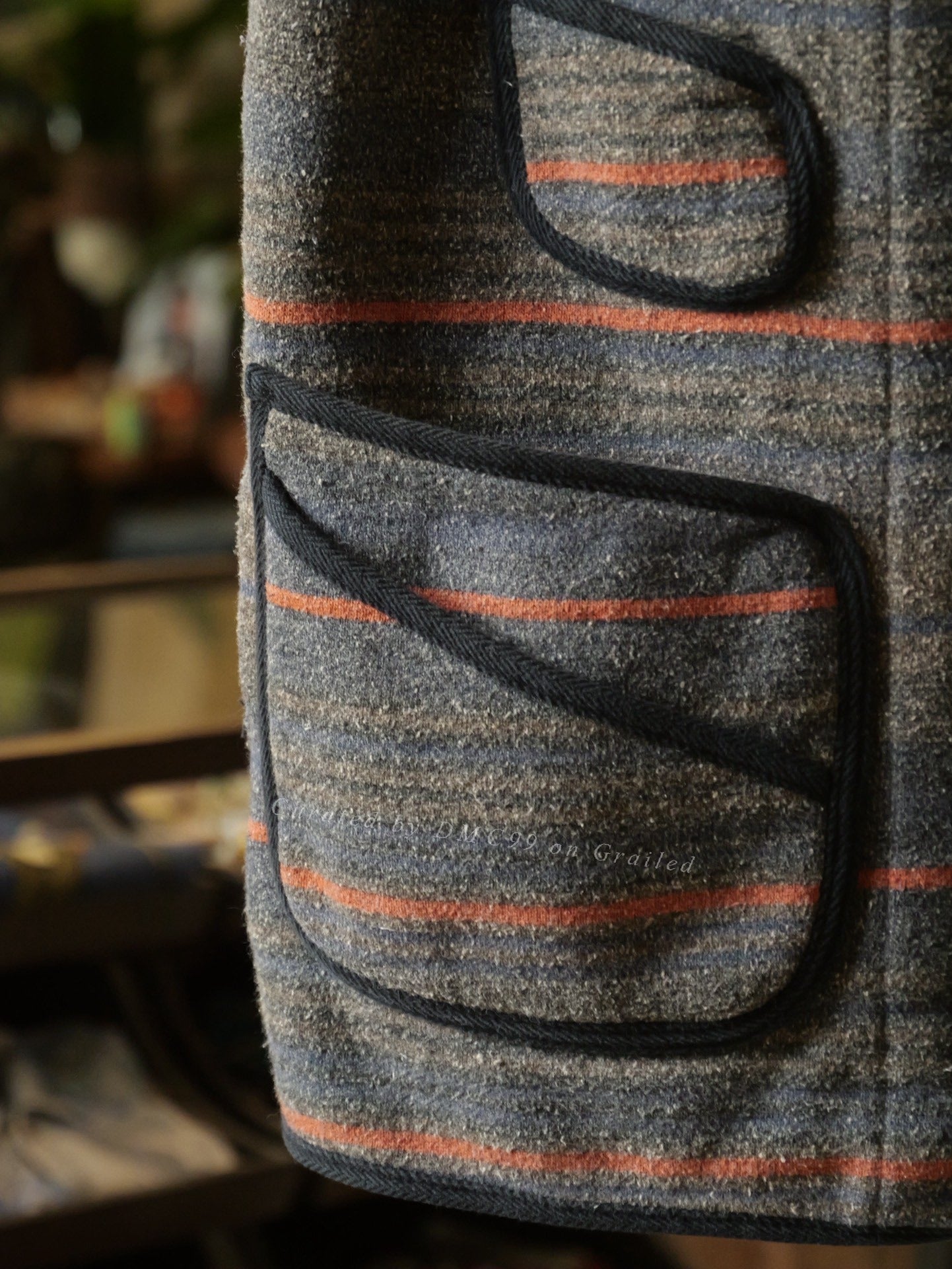 Kapital Multi-pocket Striped Vest