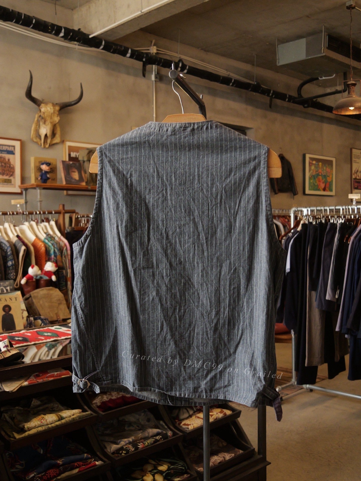 Kapital Discharge Stripe Thin Vest