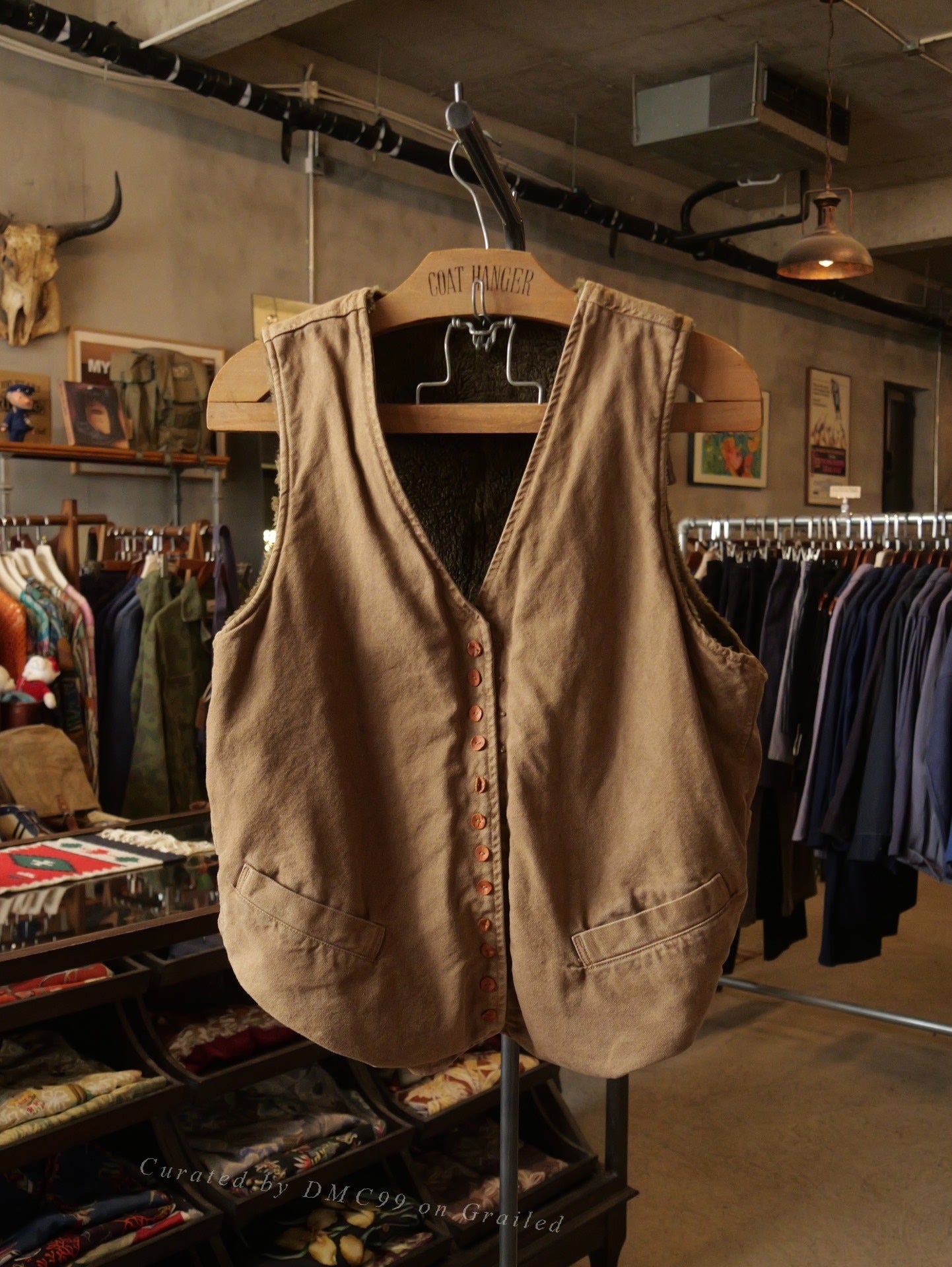 Kapital Reversible Shearling Vest