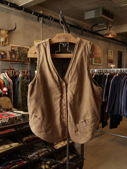 Kapital Reversible Shearling Vest