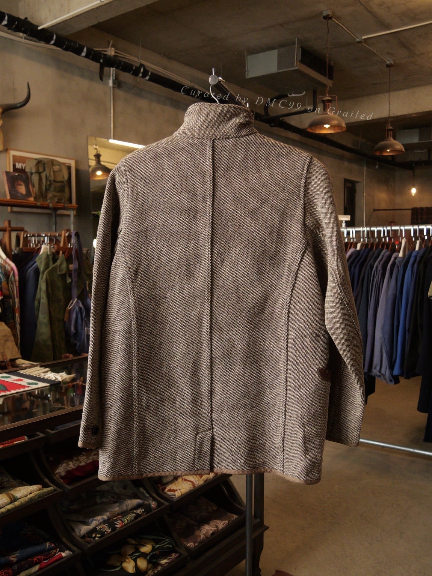 Kapital Woven Leather Patchwork Jacket