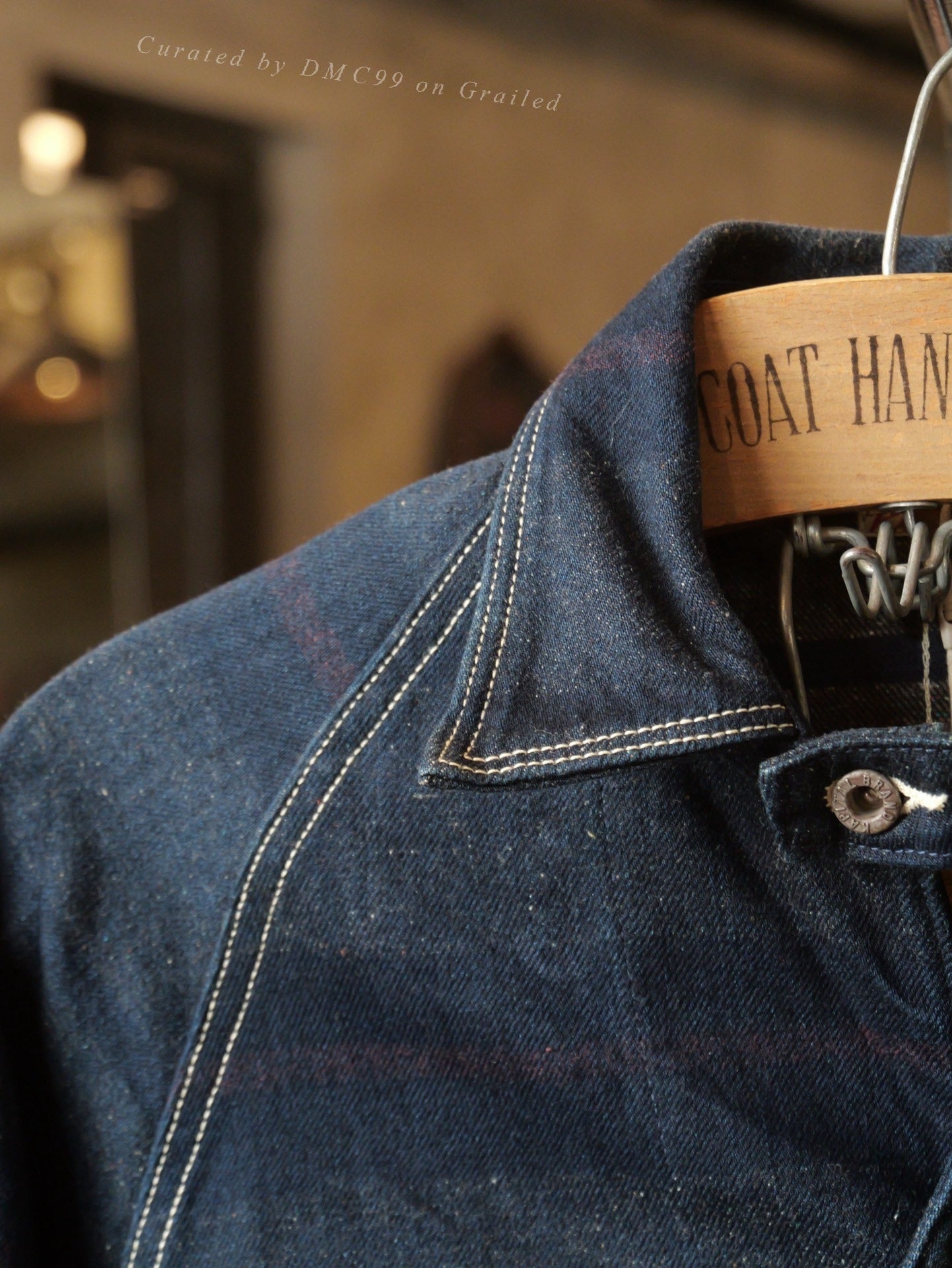 Kapital Pinstripe Denim Work Jacket