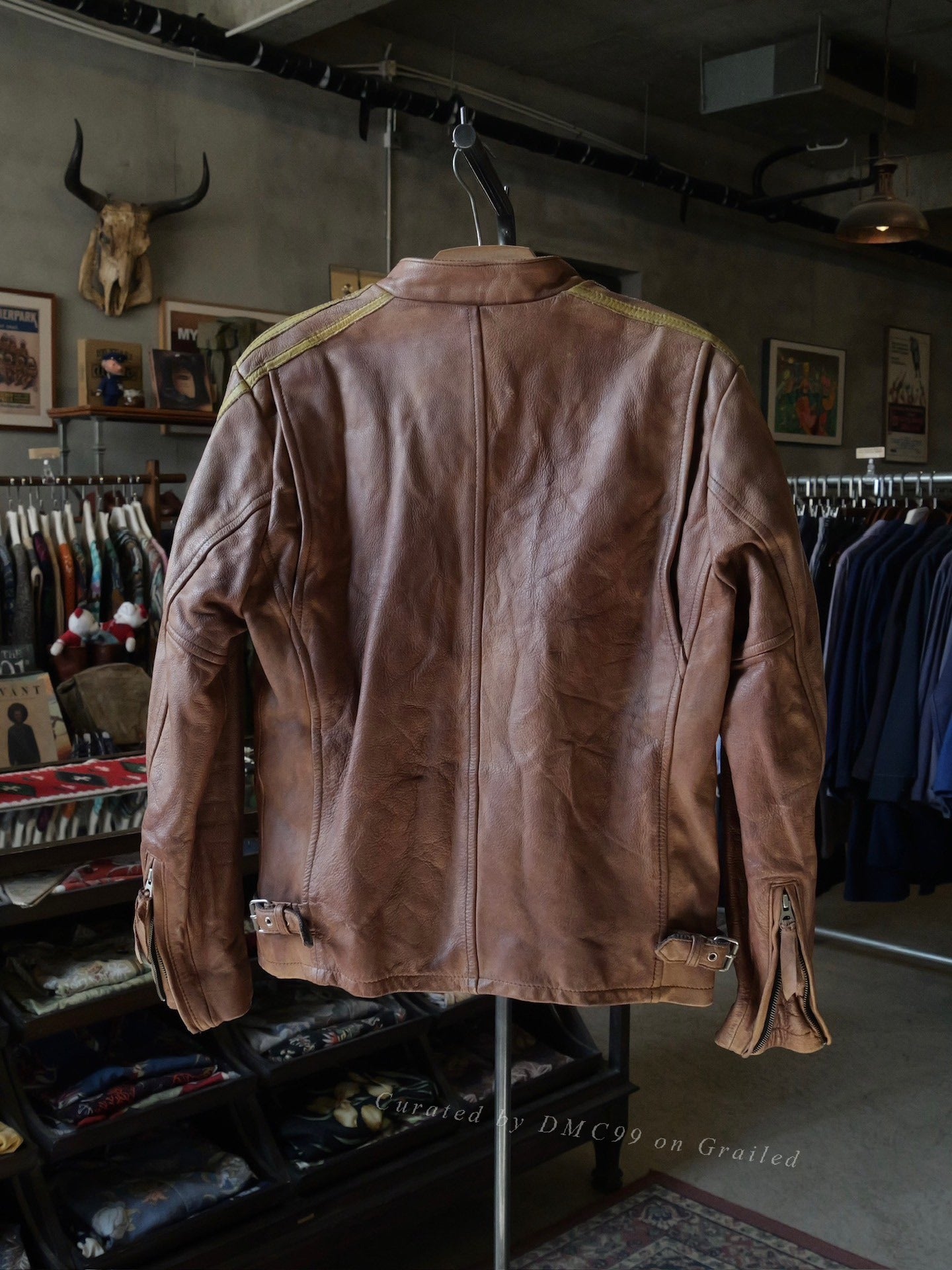 Schott Cowhide Caferacer Motorcycle Jacket