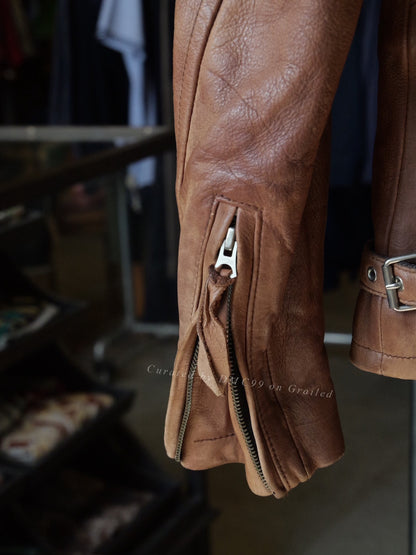 Schott Cowhide Caferacer Motorcycle Jacket