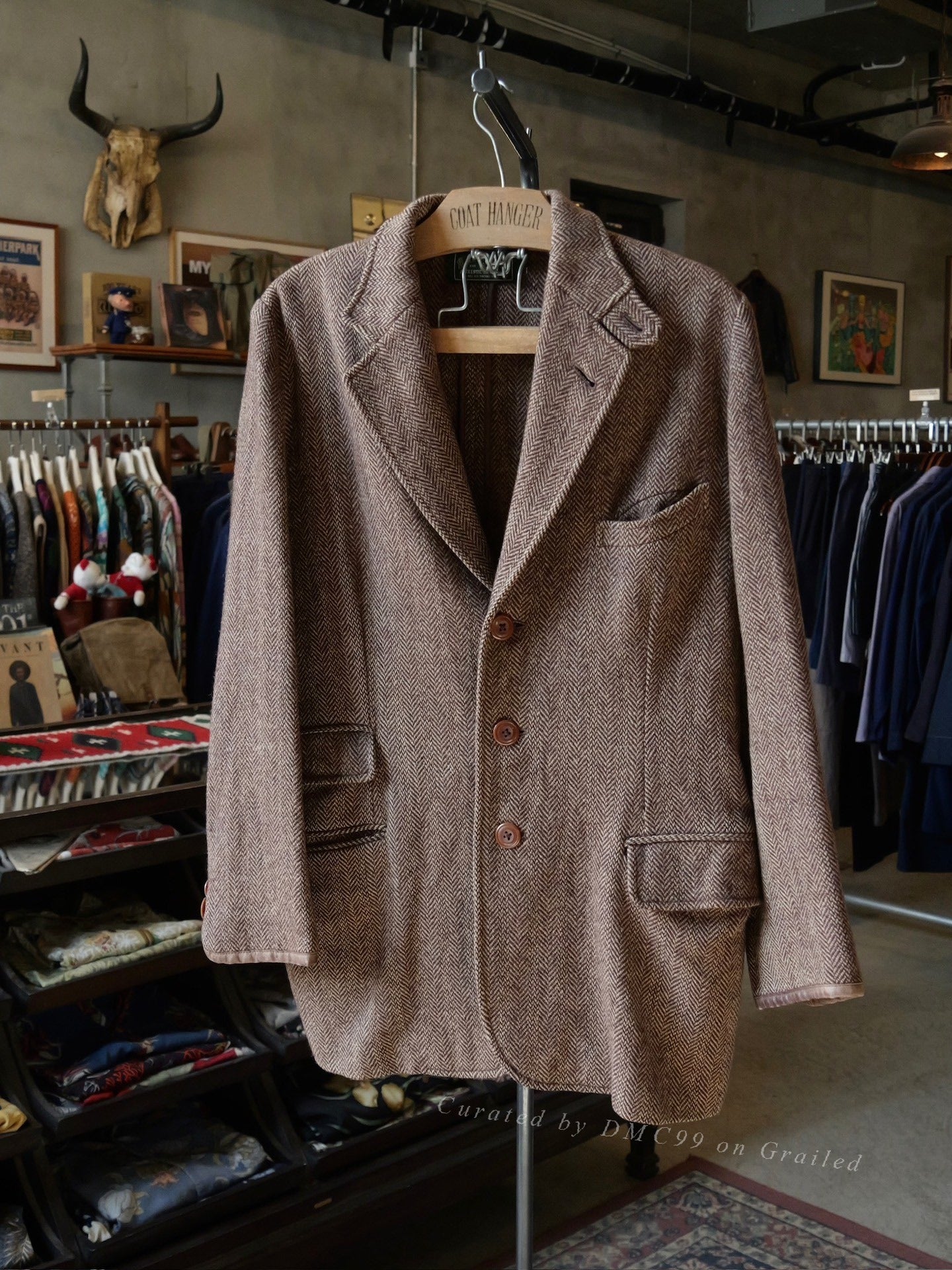 Ralph Lauren 1990s Country Knit Leather Suit