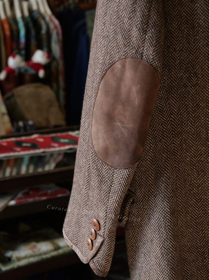 Ralph Lauren 1990s Country Knit Leather Suit