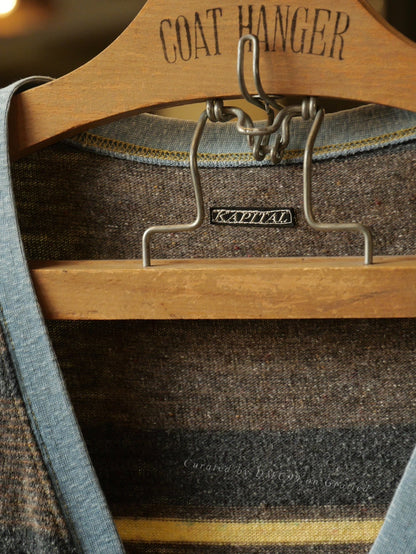 Kapital Three-Pocket Striped Cardigan