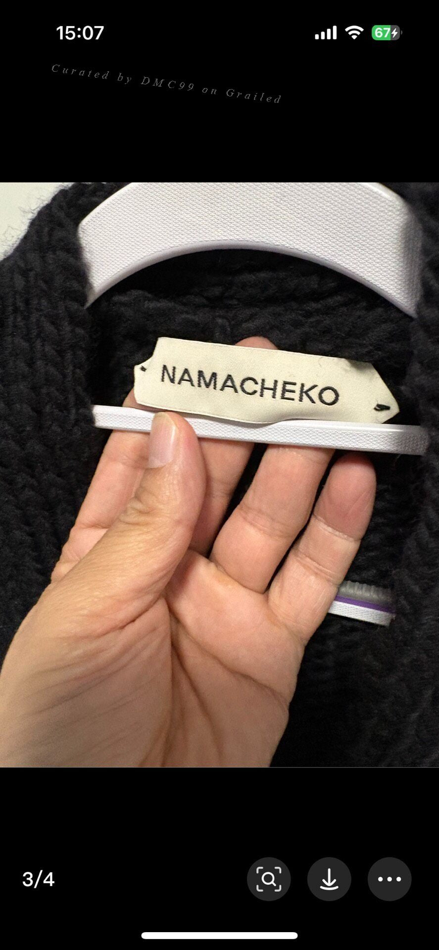 Namacheko Silver Button Sweater