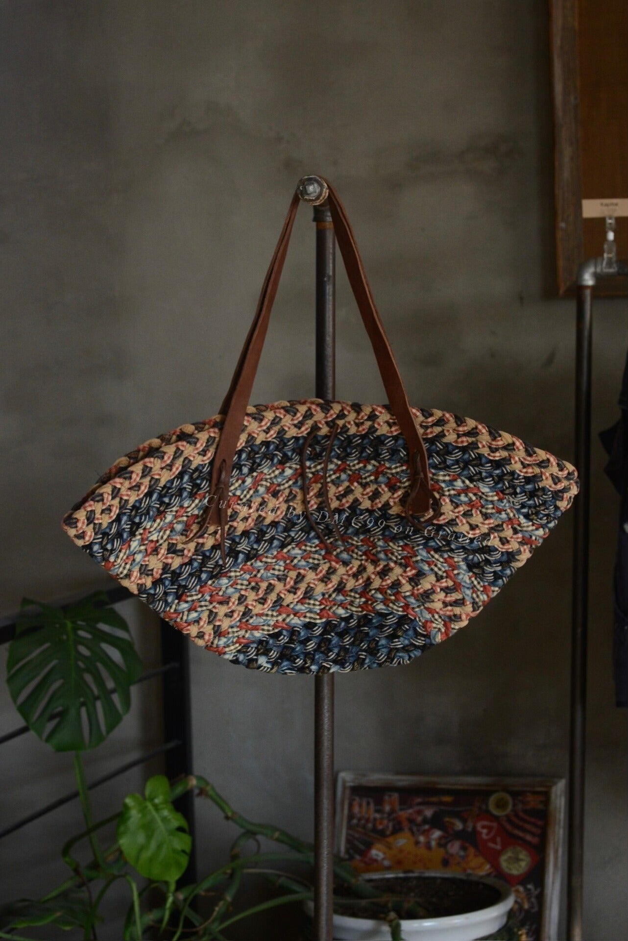 Kapital Patchwork Woven Large Shoulder Bag