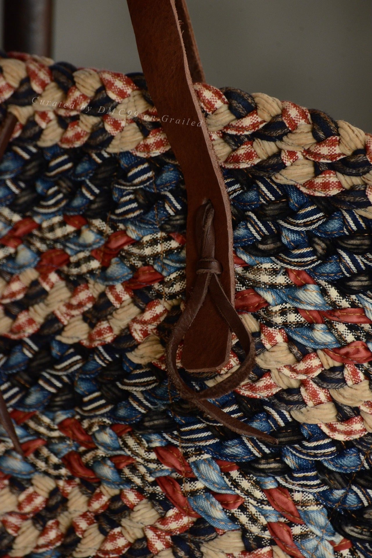 Kapital Patchwork Woven Large Shoulder Bag