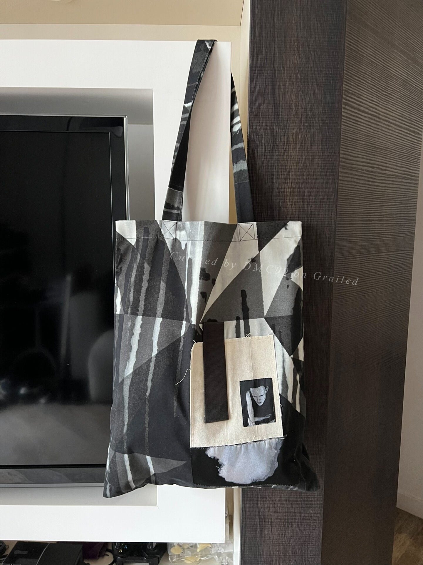 Rick Owens Portrait Patch Graffiti Bag