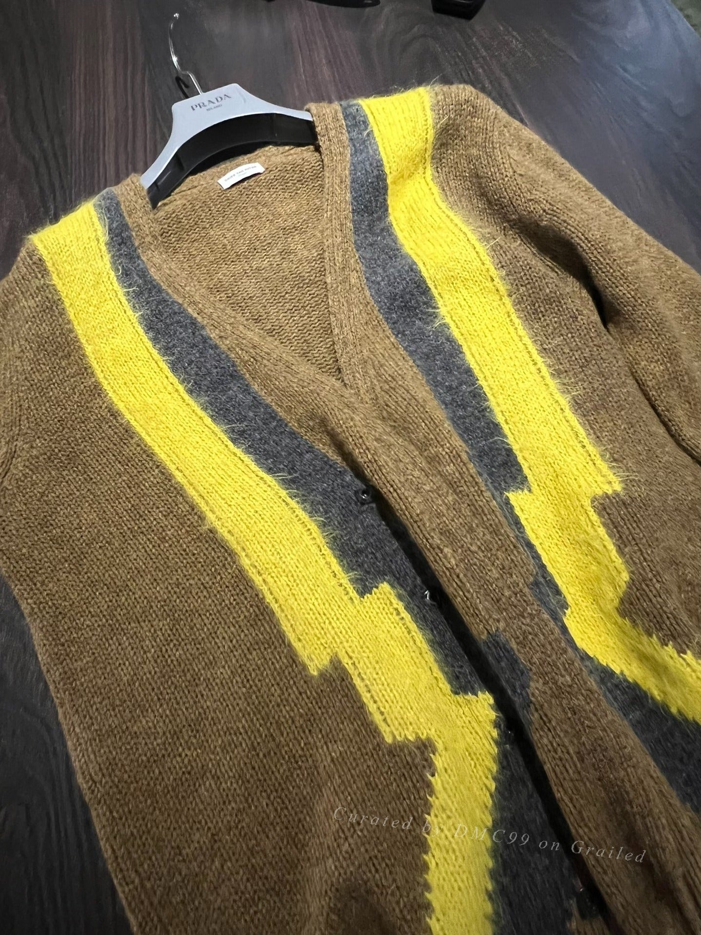 Dries Van Noten Men's Lightning Wool Cardigan