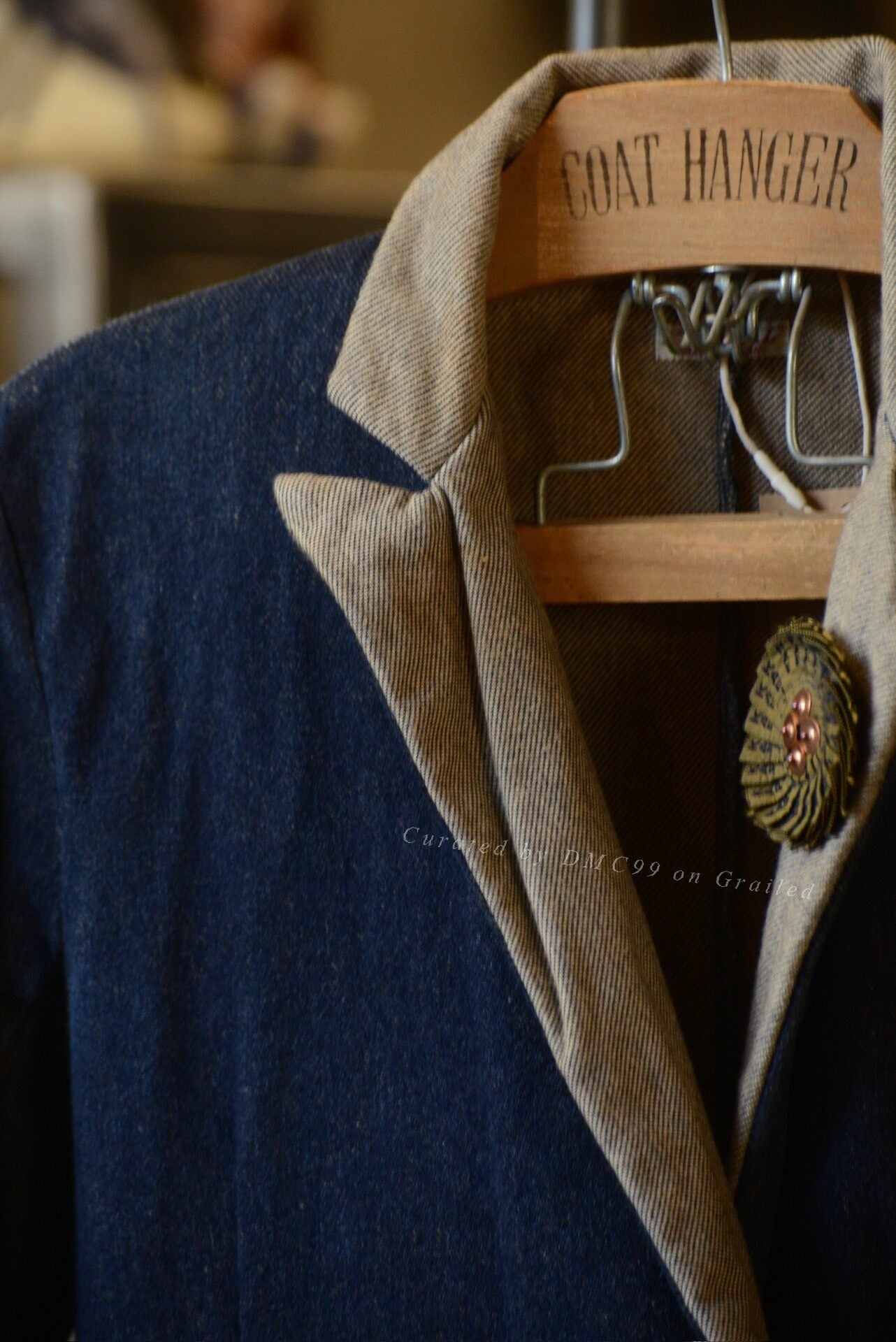 Kapital Double-Breasted Denim Blazer
