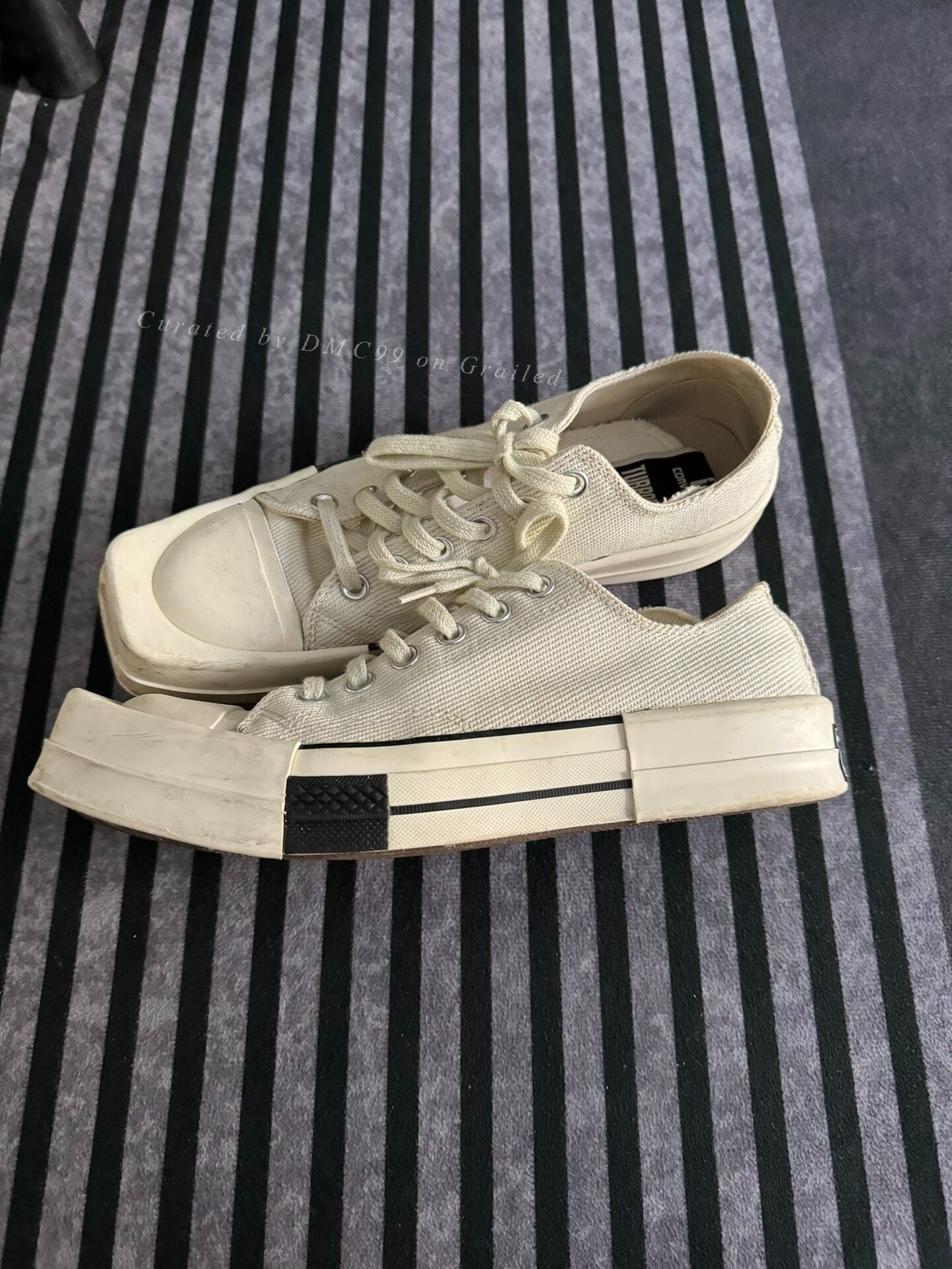 Rick Owens Converse Square Toe Sneakers