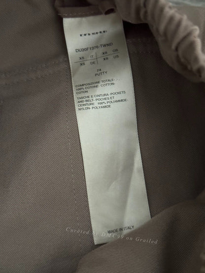 Rick Owens Suede Nylon Double Ring Pants