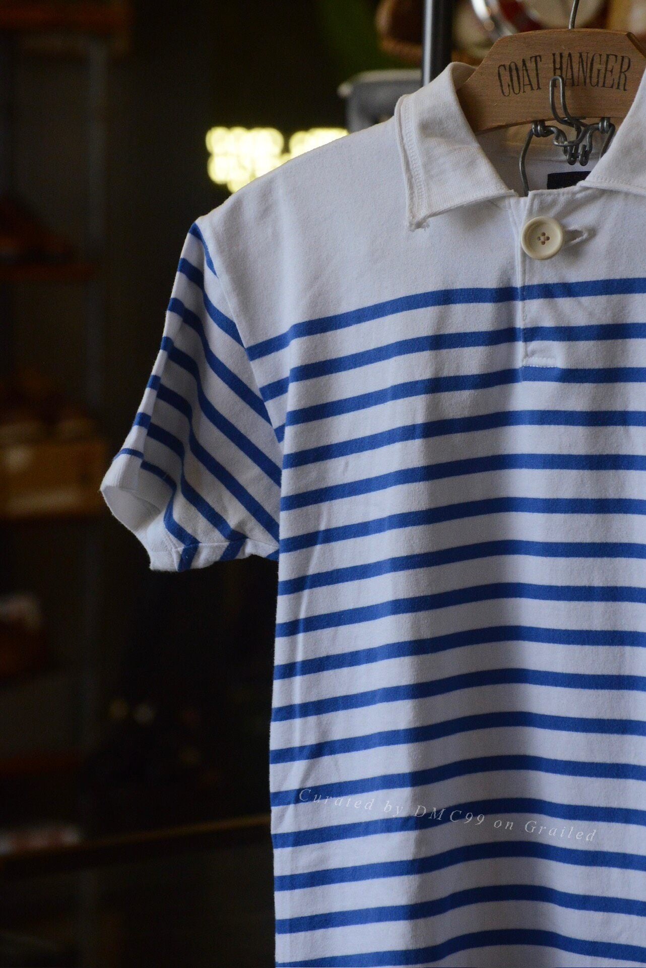 Kapital Horizontal Stripe Short Sleeve Polo