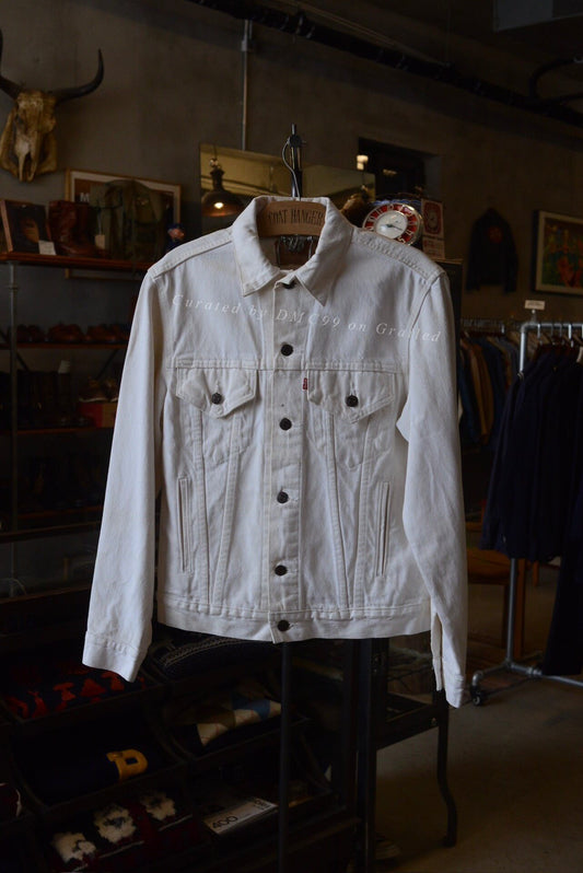 Levi's 1990s Vintage Type3 White Denim Jacket