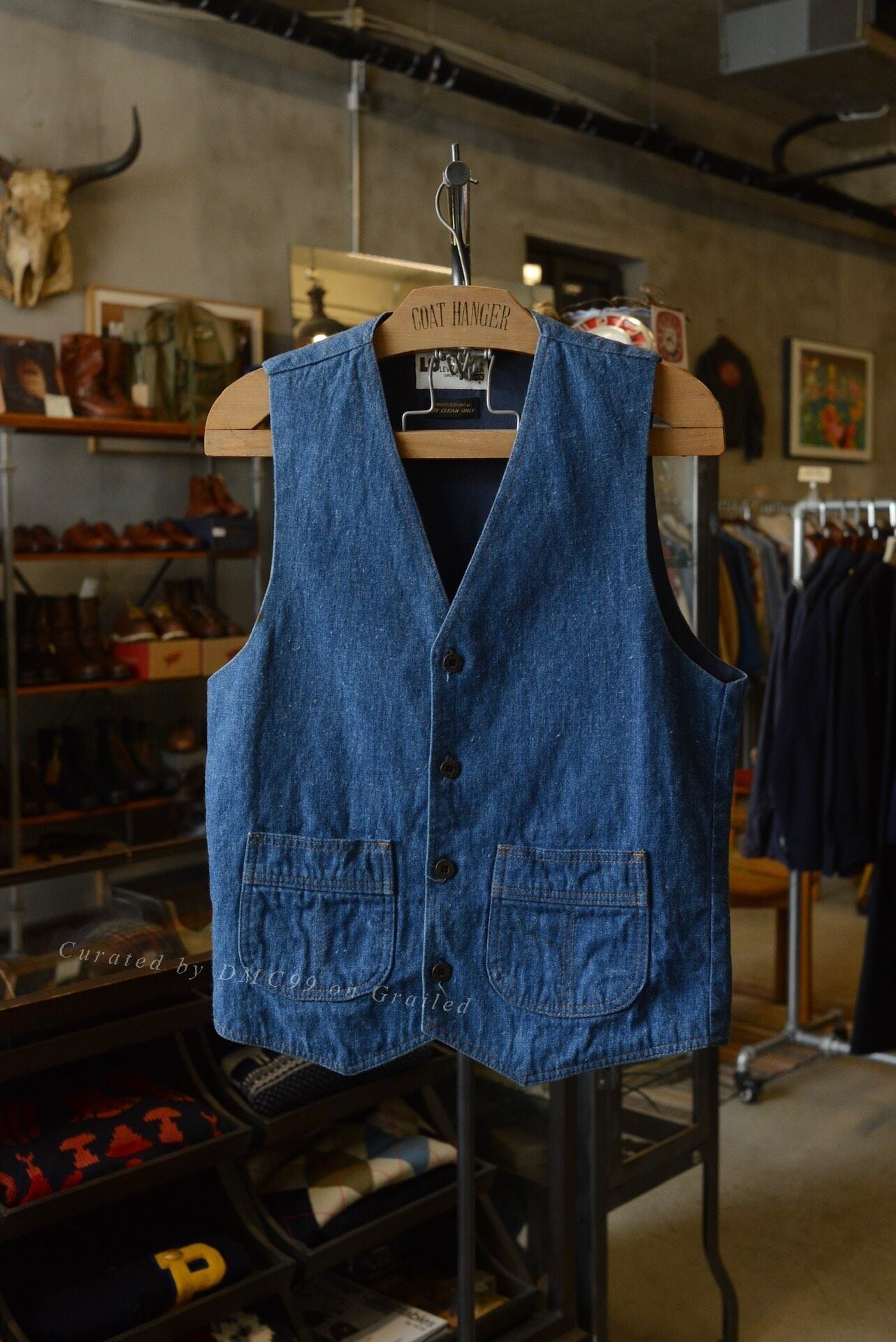 1970s Levis Panatela Denim Vest