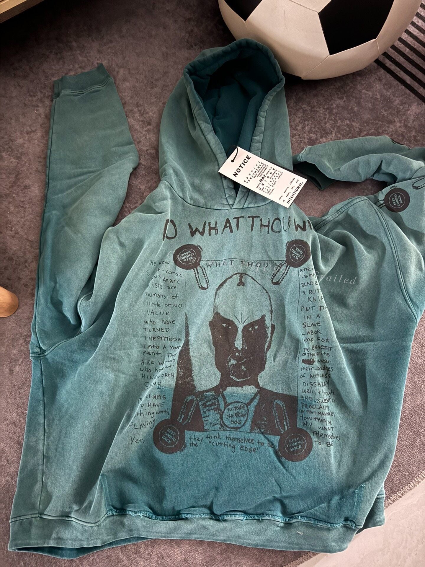 erd 24SS Lake Blue Minotaur Hoodie