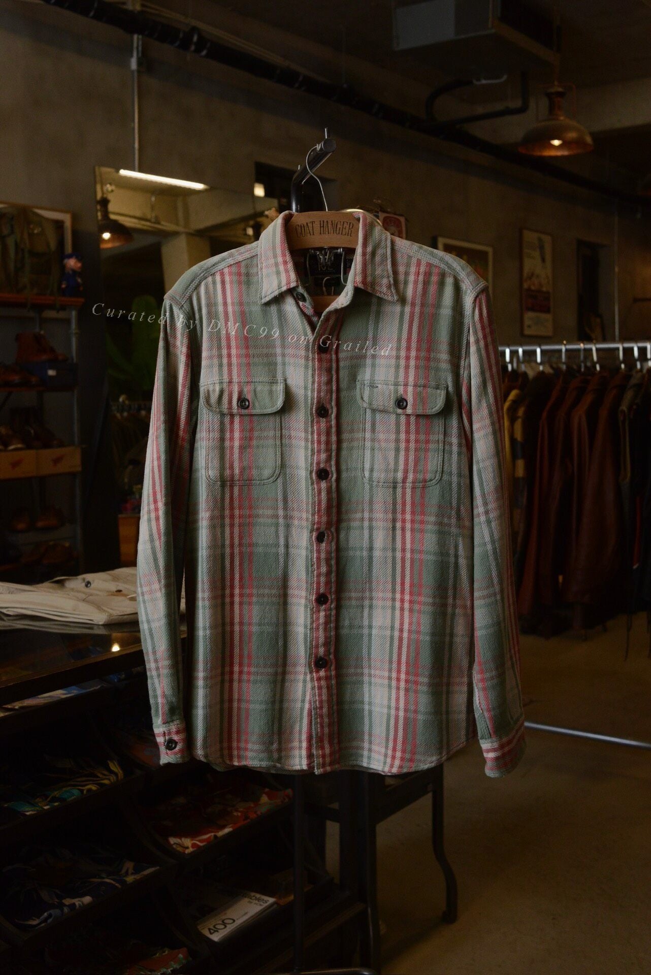 RRL Ralph Lauren Plaid Double Pocket Shirt S