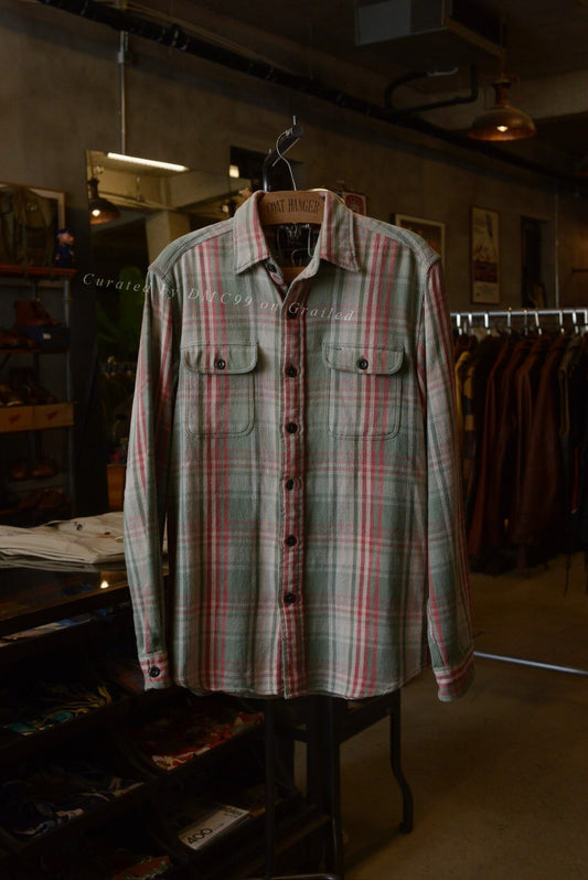 RRL Ralph Lauren Plaid Double Pocket Shirt S