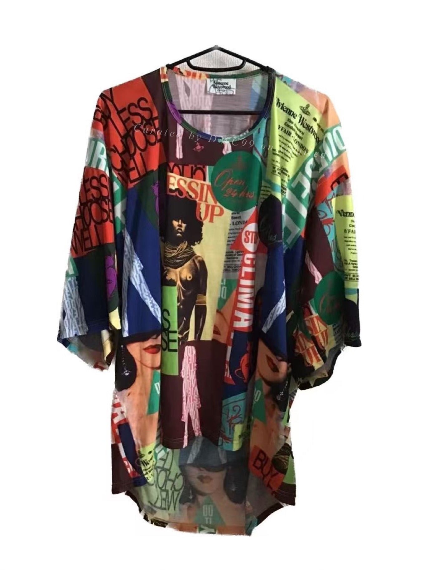 Vivienne Westwood Full Print 3/4 Sleeve T-shirt