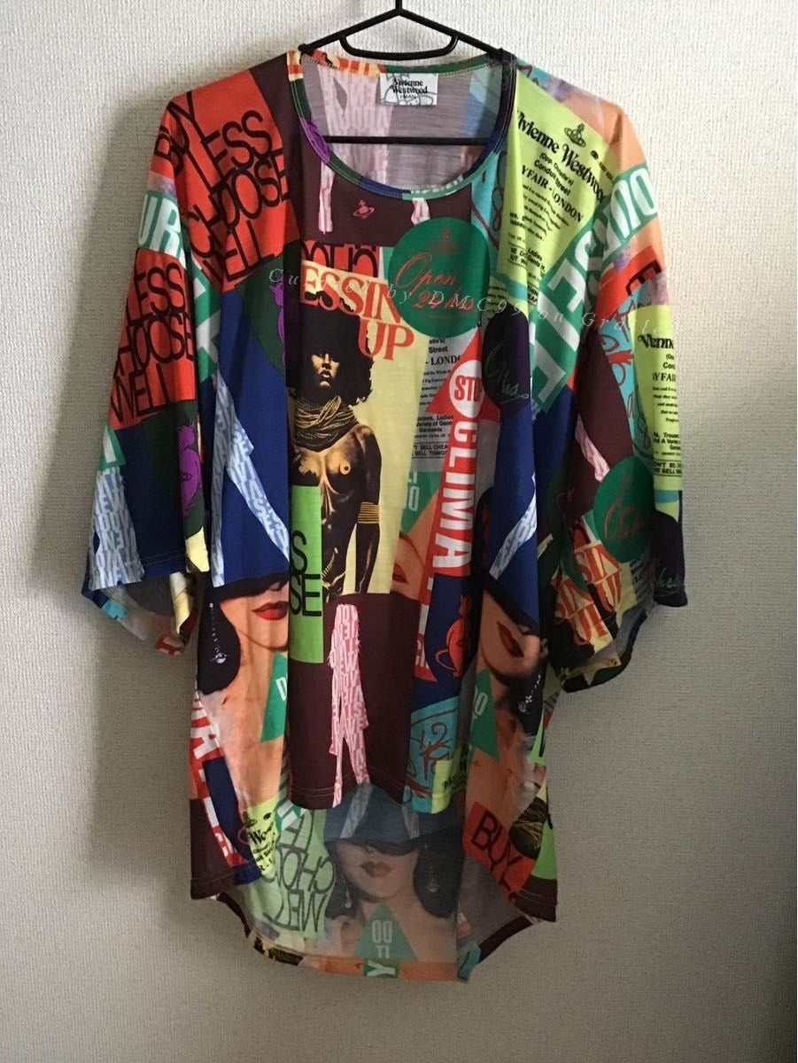 Vivienne Westwood Full Print 3/4 Sleeve T-shirt