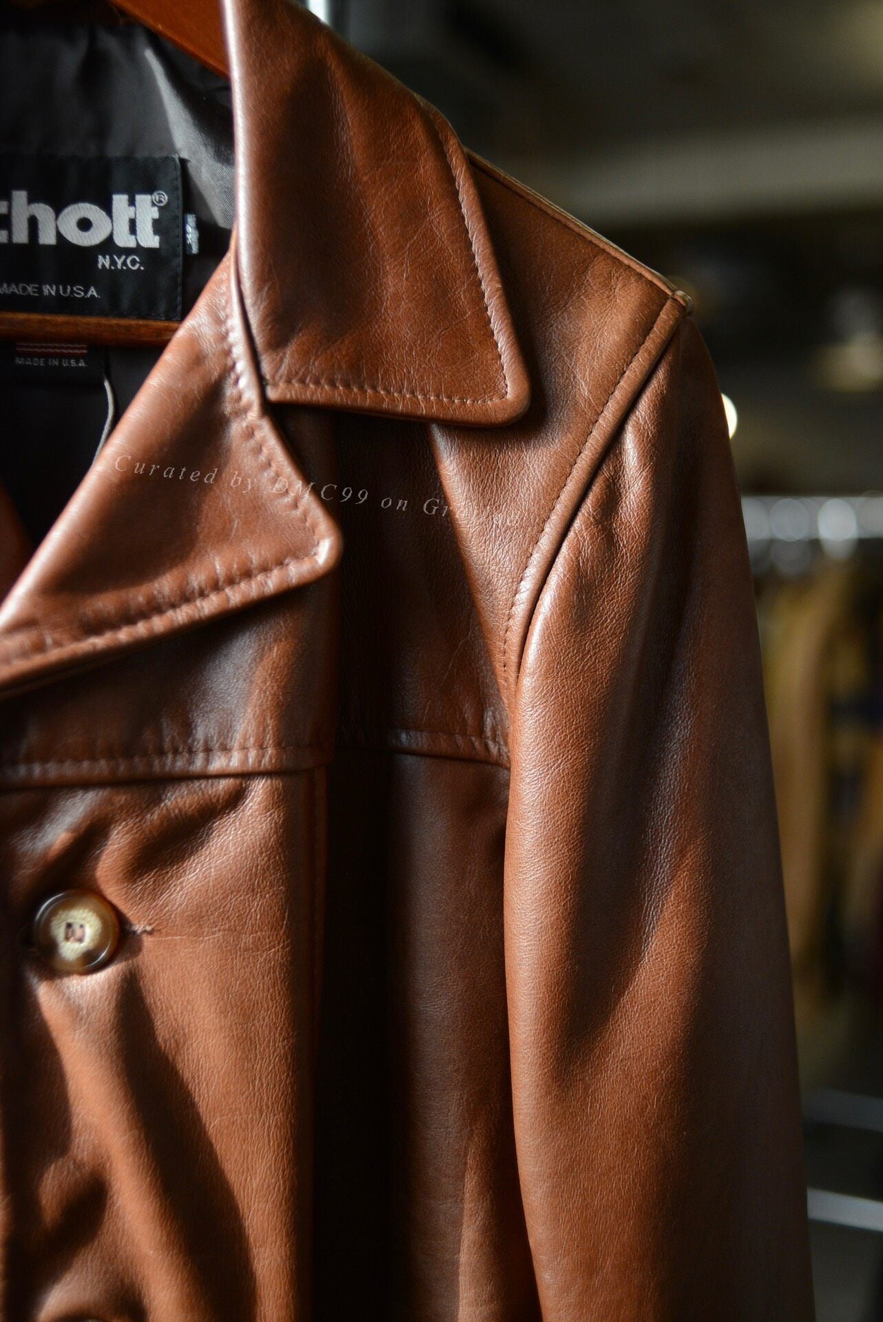 Schott 807 Carcoat American-Made Cowhide XS