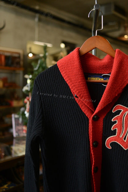 Ralph Lauren Ivy Style Shawl Collar Wool Cardigan