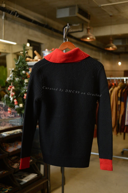 Ralph Lauren Ivy Style Shawl Collar Wool Cardigan