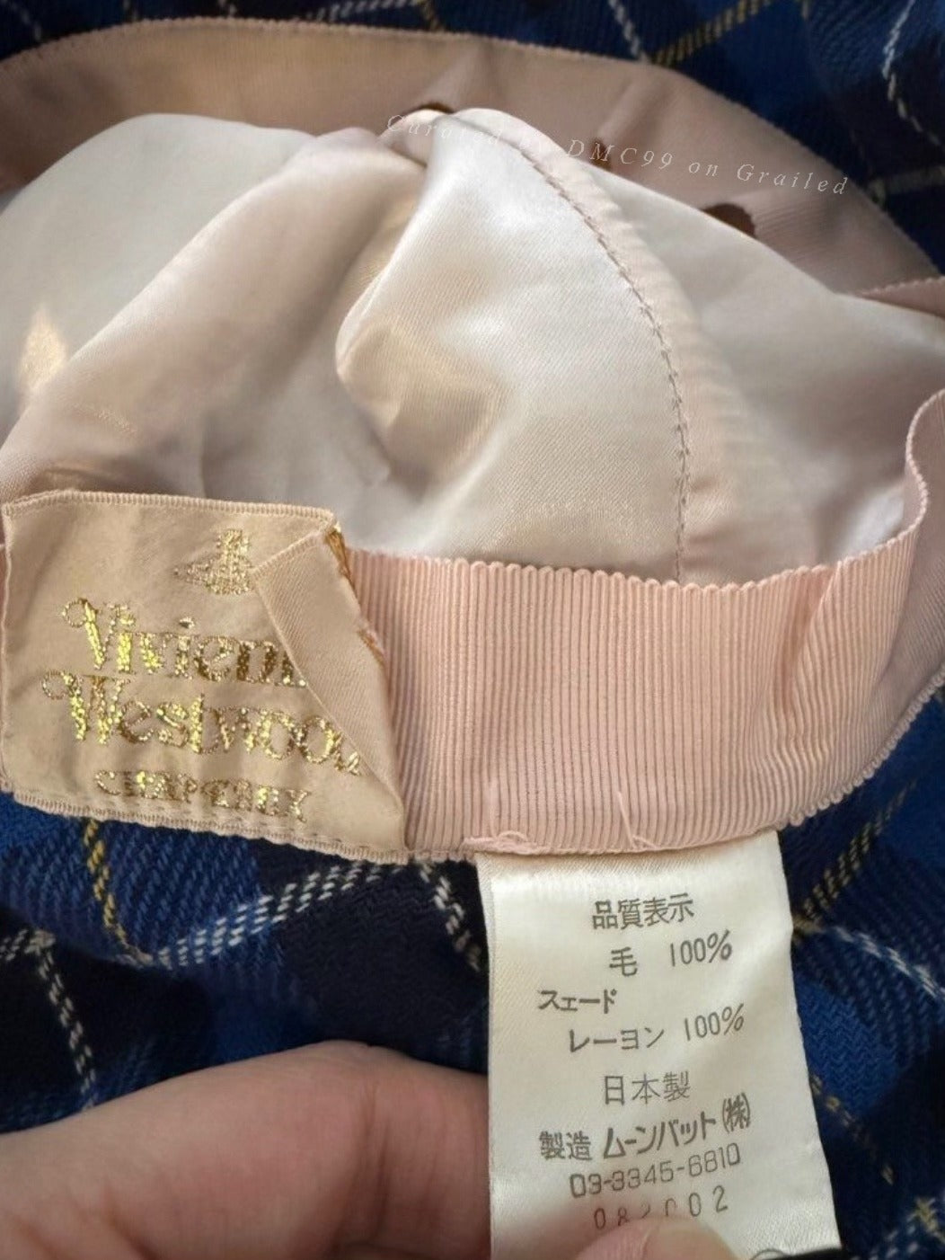 Vivienne Westwood Vintage 90s Check Bucket Hat