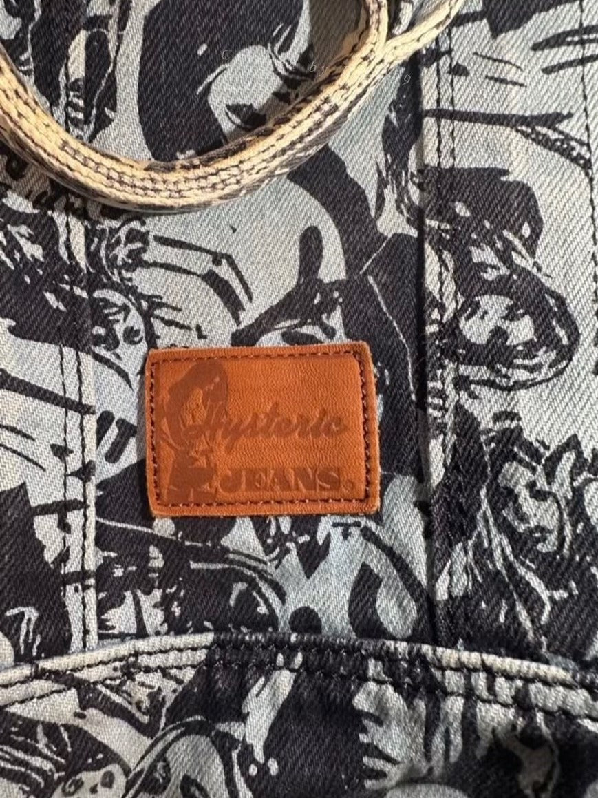 Hysteric Glamour Vintage Denim Tote Bag