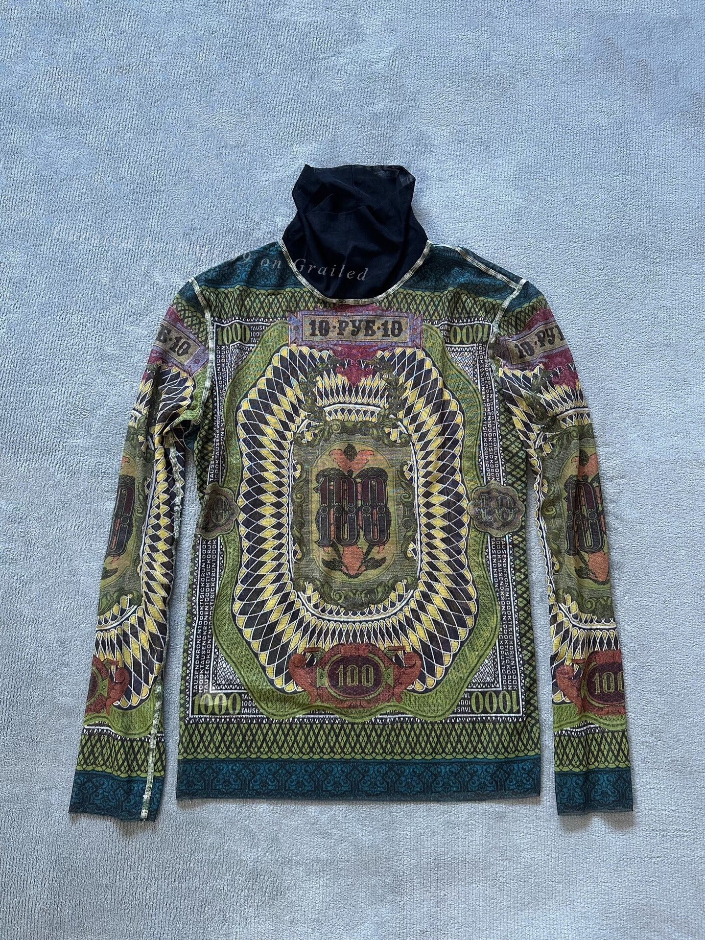 Jean Paul Gaultier Archive Mesh Long-Sleeve Top