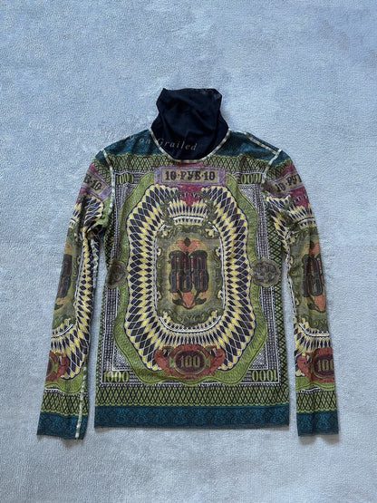 Jean Paul Gaultier Archive Mesh Long-Sleeve Top