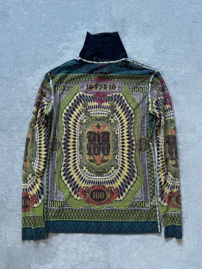 Jean Paul Gaultier Archive Mesh Long-Sleeve Top