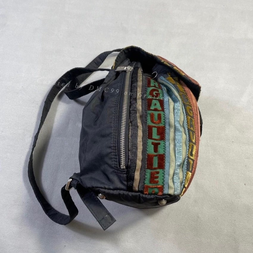 Vintage Jean Paul Gaultier Striped Backpack