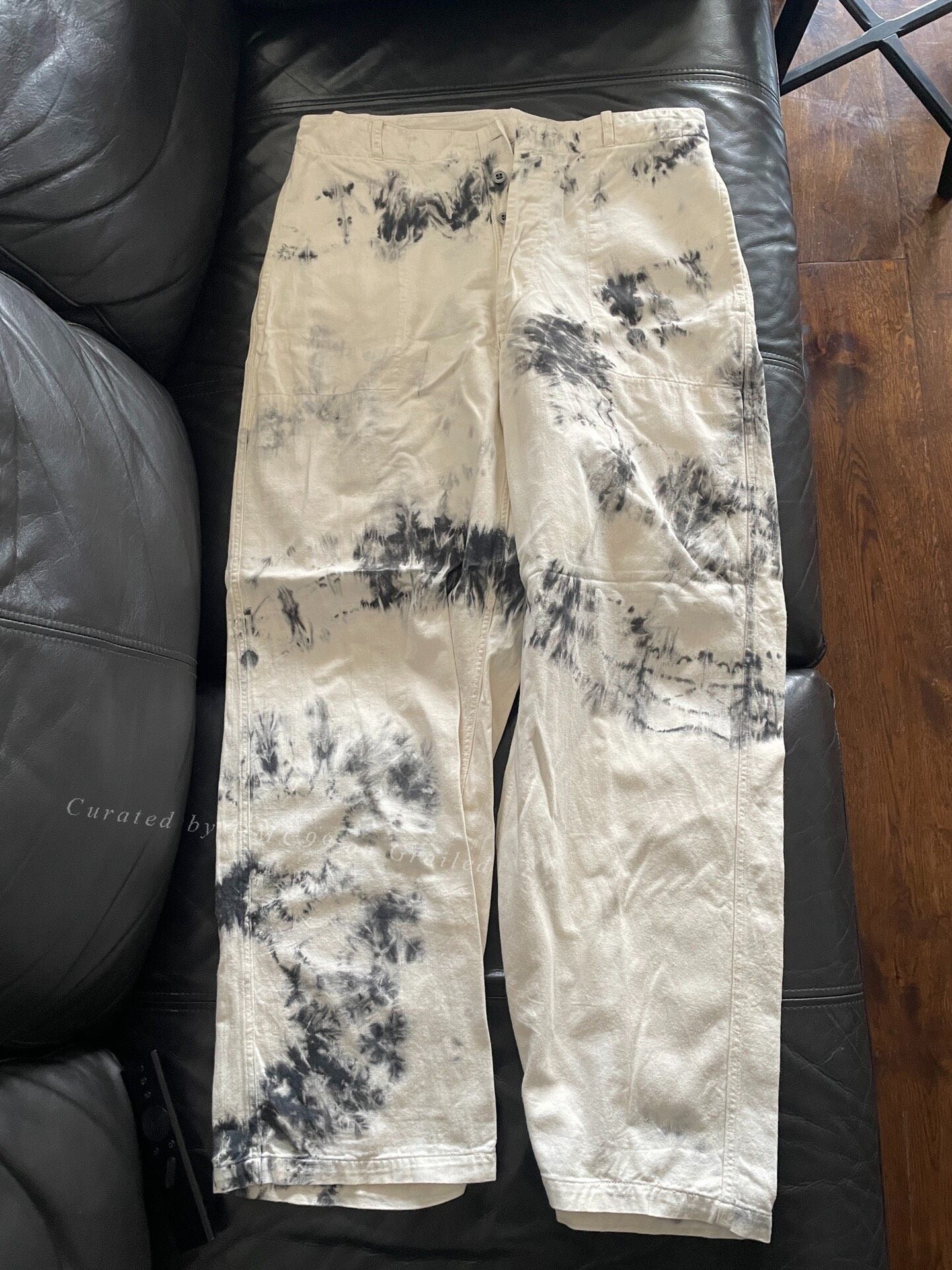 Kapital Ink Wash Tie-Dye Pants