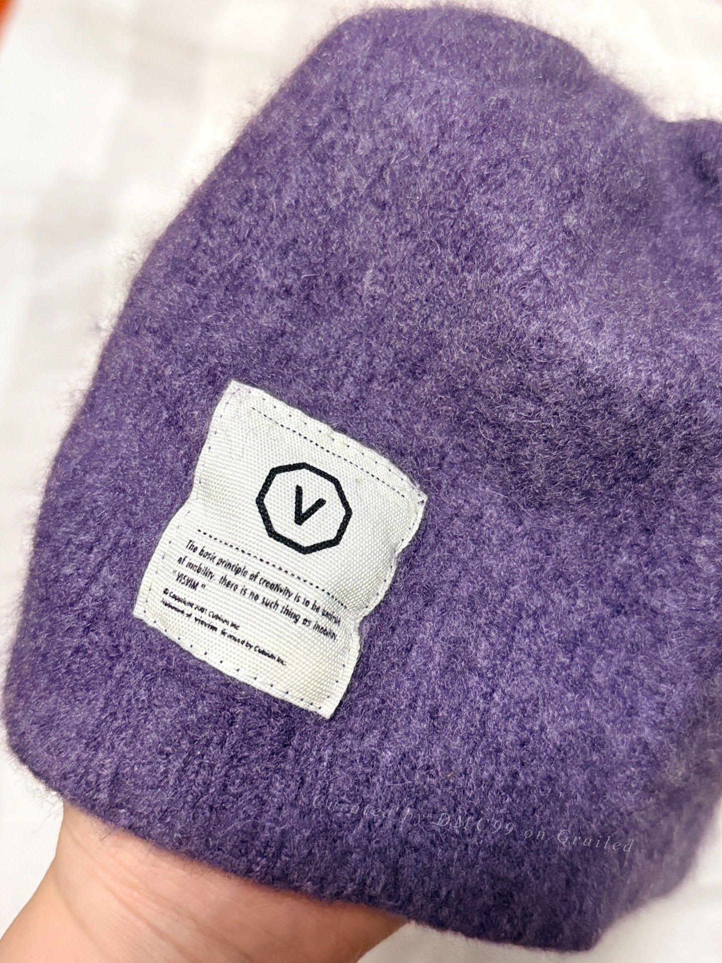 VISVIM Rare Cashmere Purple Beanie