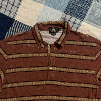 RRL Double RL Striped Polo Shirt