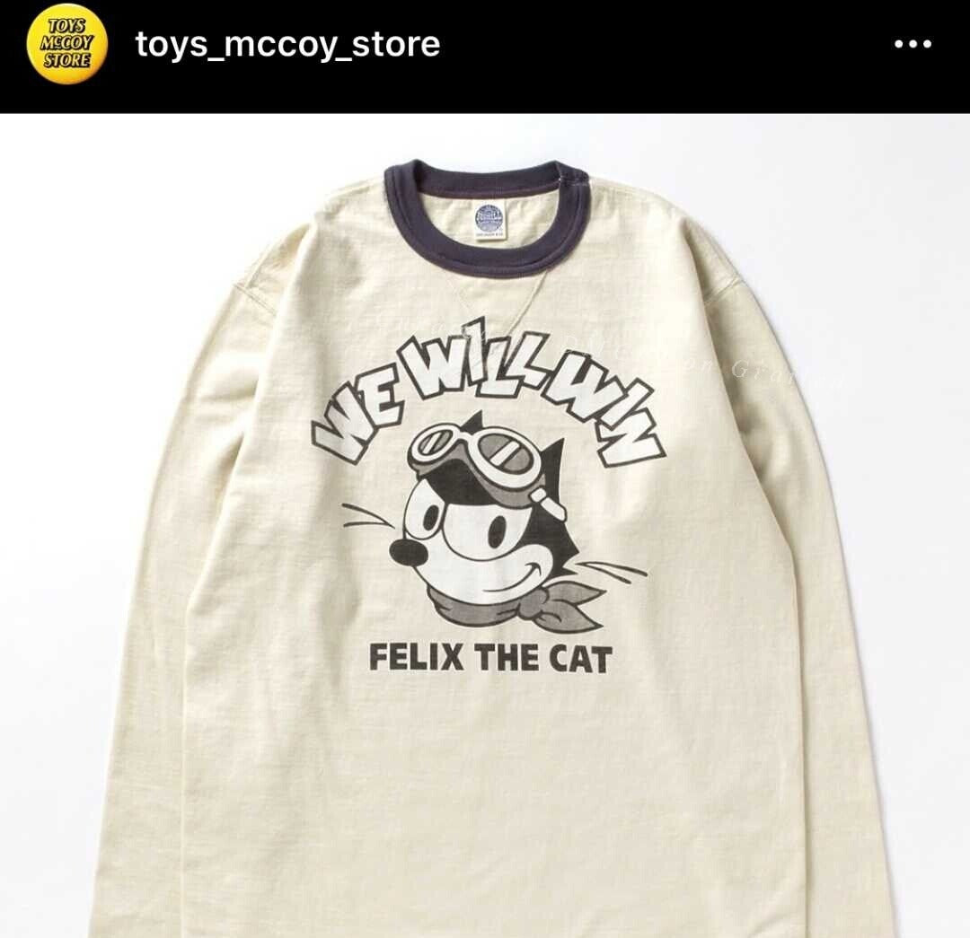TOYS MCCOY Felix the Cat Thick Crewneck T-shirt